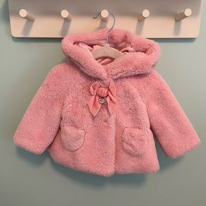 Mayoral Faux Fur Hooded Coat